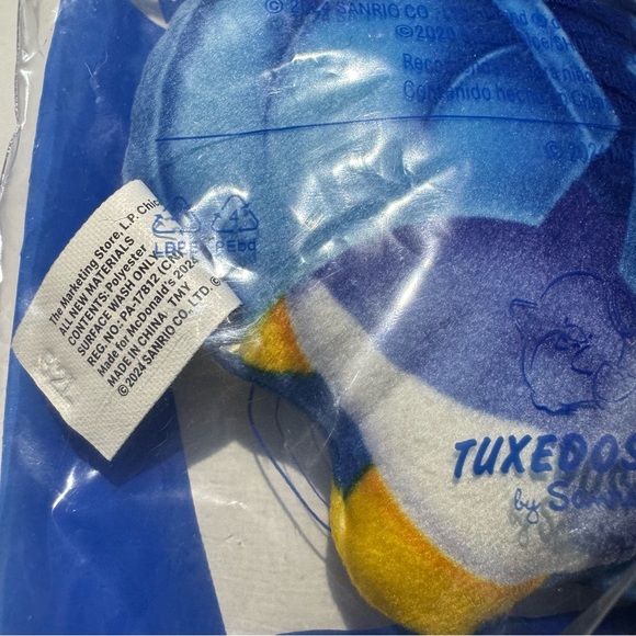 Sanrio Yu-Gi-Oh x Hello Kitty McDonalds Happy Meal 3” Plush #7 TuxedoSam Obelisk - Picture 6 of 8